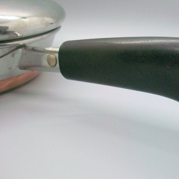 Vintage Revere Ware Copper Clad 8" Skillet Fry Pan with Lid - Picture 9 of 9
